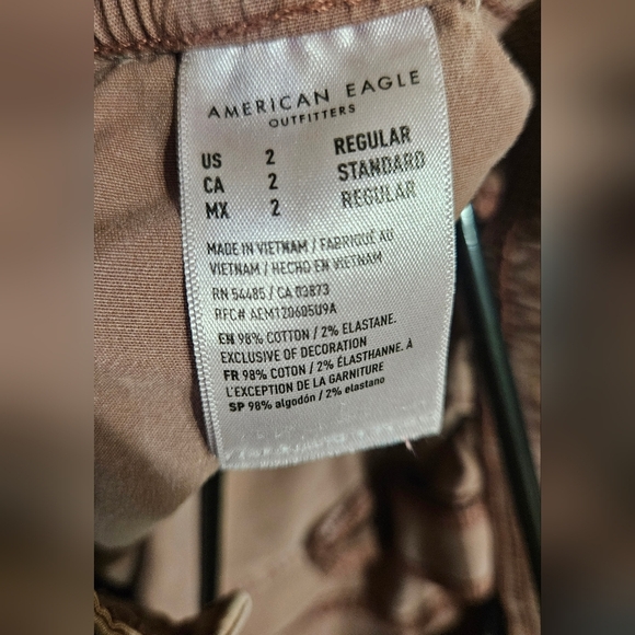 American Eagle Outfitters Purple Track Pants Relaxed Fit - Picture 9 of 9